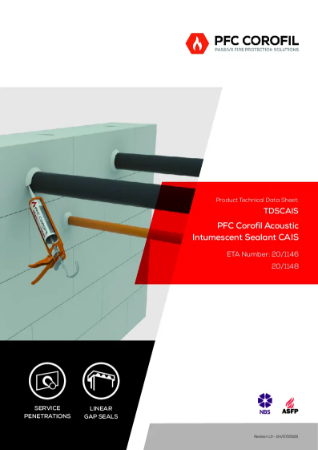 PFC Corofil Acoustic Intumescent Sealant CAIS - Datasheet