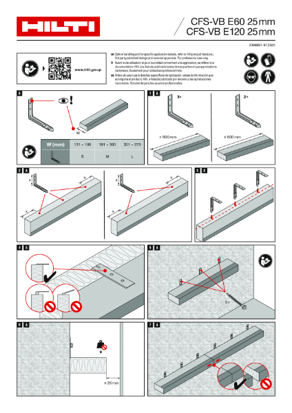 CFS-VB Operating Instructions