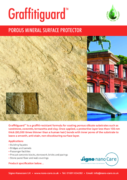 Signo Nanoflex Graffitiguard Product Information Sheet