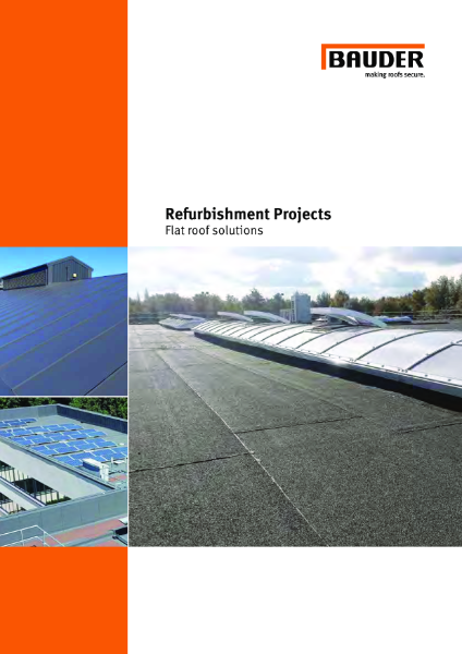 Refurbishment Flat Roof Solutions - Bauder brochure