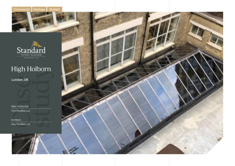 Roof Glazing Replacement at High Holborn, London