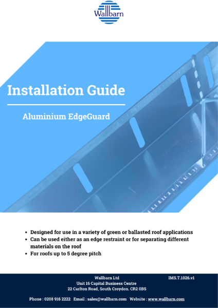 Installation Guide - Aluminium Edge Guard for Green Roofs