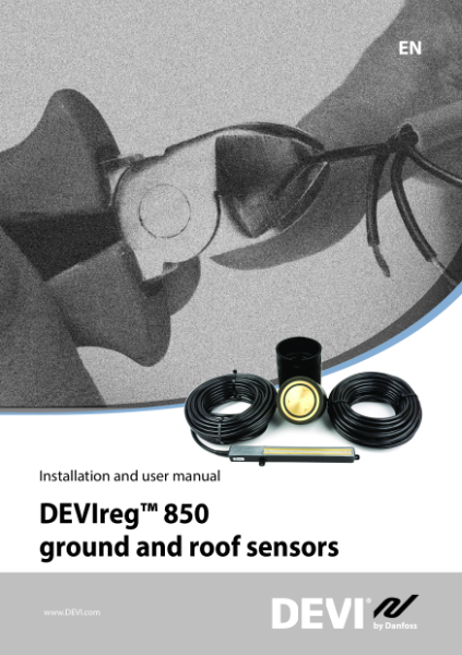 DEVIreg 850 sensor installer guide