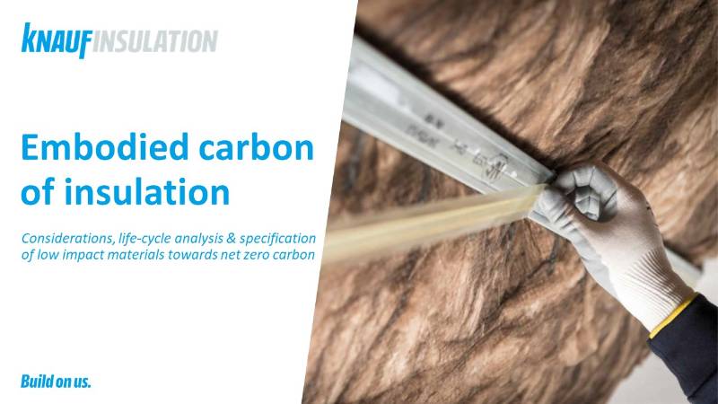 Embodied Carbon of Insulation