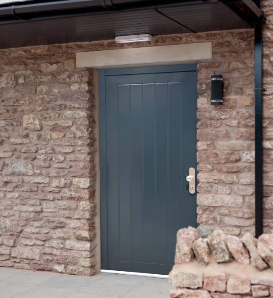 Steel Door - Cottage-Style Tongue and Groove
