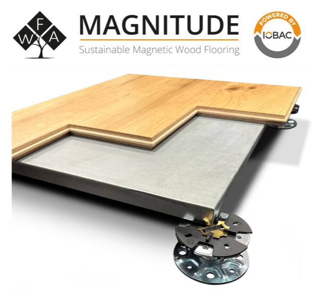 Magnitude Sustainable Magnetic Wood Flooring Powered By IOBAC - WFA - Wood Floors & Accessories - Magnetic Backed Engineered Wood - Magnetic Backed Engineered Wood