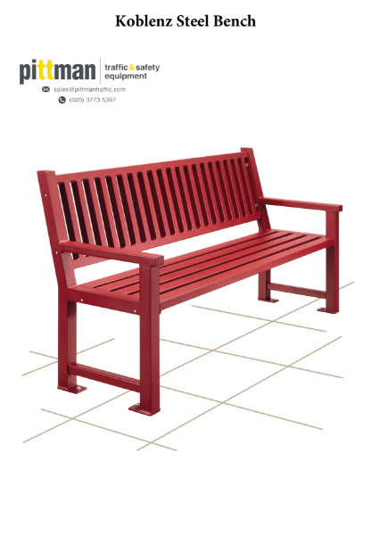 Koblenz Steel Bench