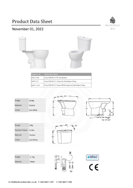 I.Care DOCM C/C WC Pan Rimless