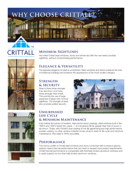 Why Choose Crittall?