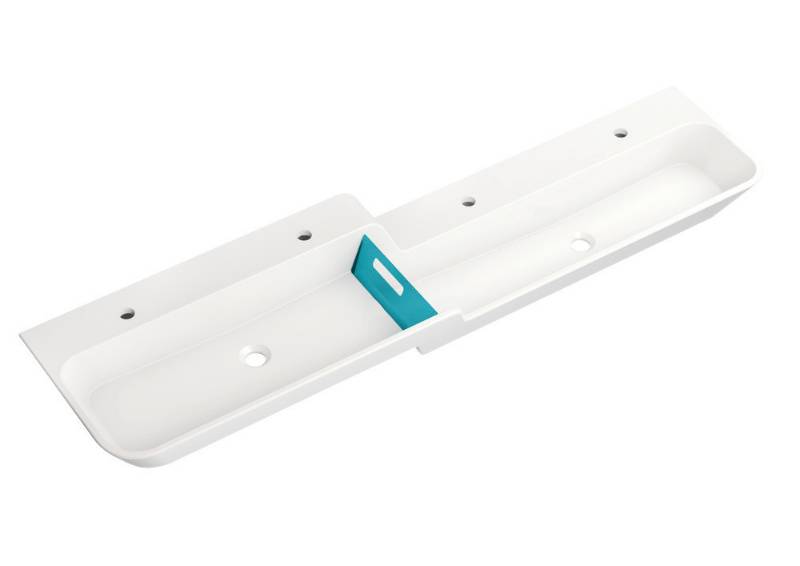 HEWI Childrens Twin Washbasin with Height Graduation