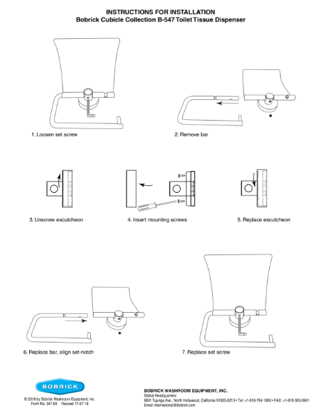 Double Toilet Tissue Dispenser - B-547