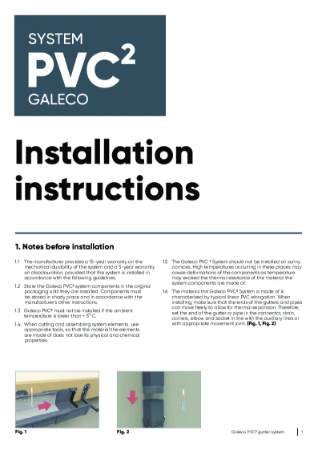 Assembly Instructions Galeco PVC²