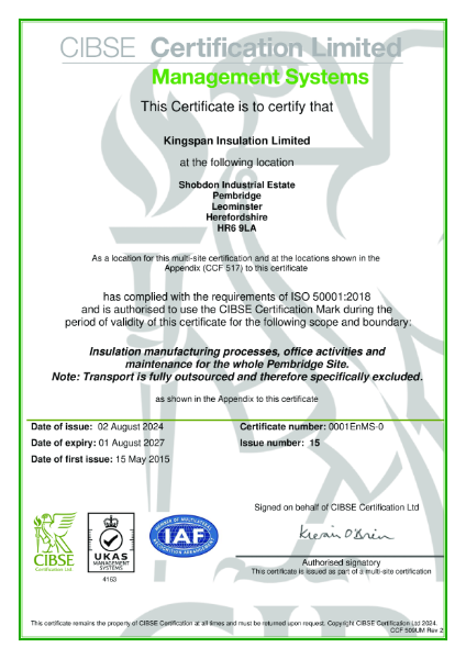 ISO 50001:2018 - Pembridge