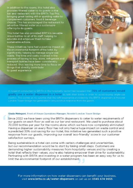 BRITA VIVREAU | Novotel Case Study