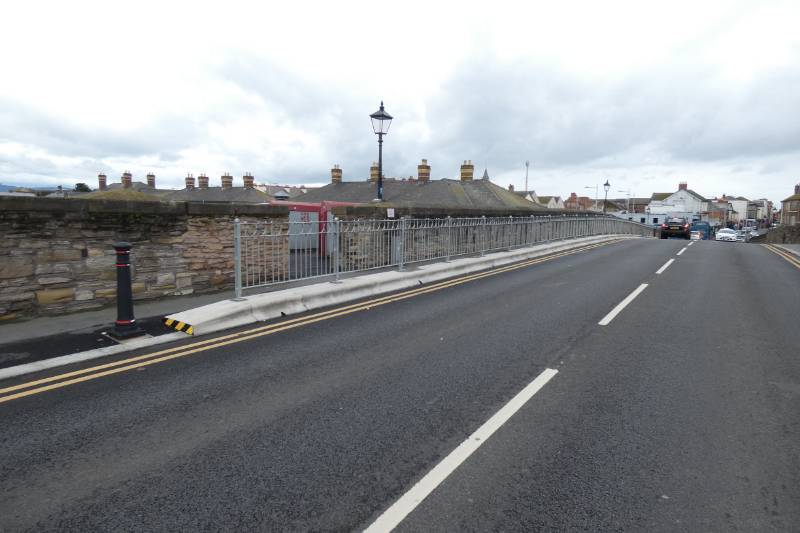 Trief Cadet Containment Kerbs provides protection to a Victorian road bridge in North Wales.