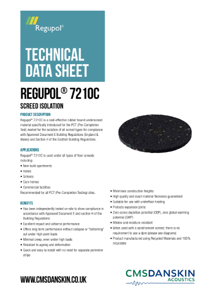 Regupol® 7210C - Screed Isolation