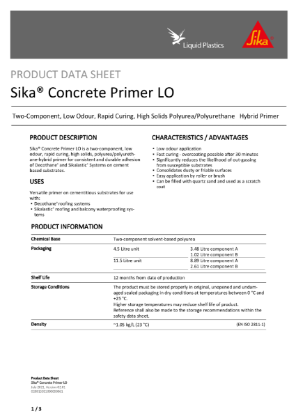 Product Data Sheet - SikaConcrete Primer