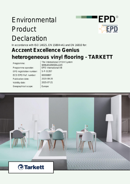 EPD - Tarkett Acczent Excellence Genius