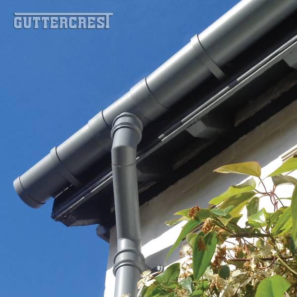 Half Round Gutters and Traditional Round Downpipes gives a classic look