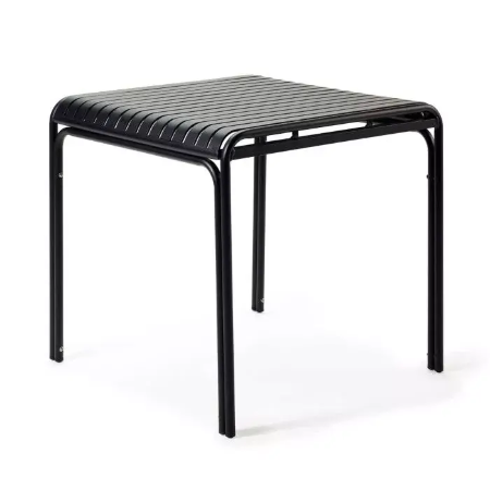 Ulkokalusteet ja pyörätelineet - Pöytä Camp 800x800 mm, alumiini, musta