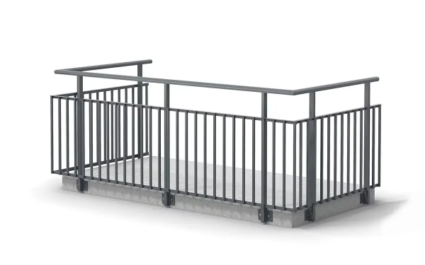 Balkongräcken - Balkongräcke Spröjs - RT801 Synlig Plattkant