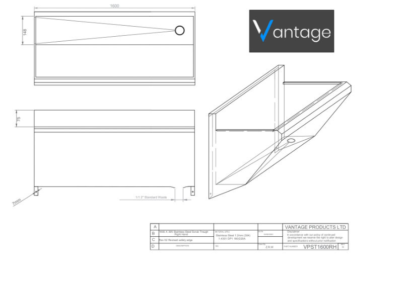 Drawing - VPST1600RH 3D 02