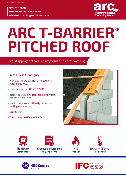 T-Barrier Pitched Roof Data Sheet