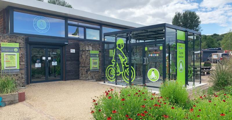 Telford Town Park Visitor Centre Cycle Hub