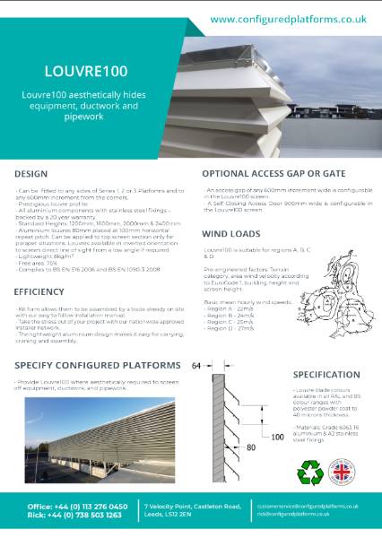 Louvre100 Data Sheet