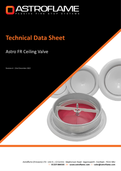 Astro FR Ceiling Valve (TDS)