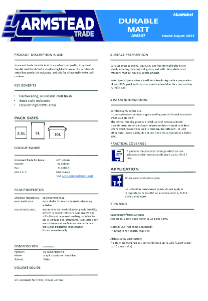 Armstead 307 - Durable Matt