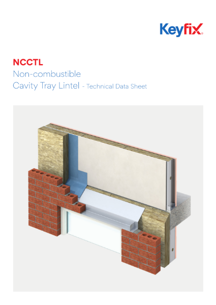 Non-combustible Cavity Tray Lintel Datasheet