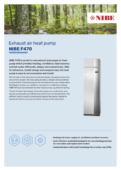 NIBE F470 - Product Leaflet