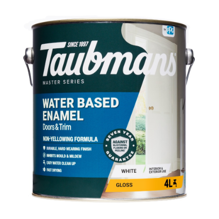 Taubmans Water Based Enamel Gloss on Timber (New) with Taubmans 3 in 1 Prep for Exterior