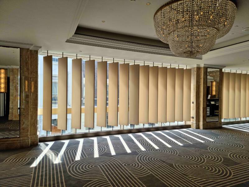 Technowood Privacy & Shading Screen system at London Hilton on Park Lane