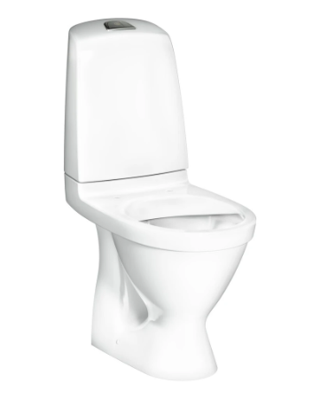 Gustavsberg Gulvstående Toaletter - Gulvtoalett Nautic 1510 Skjult P-Lås, Hygienic Flush
