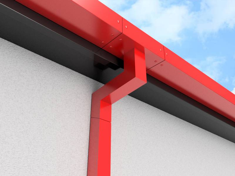 Rectangular Box Gutter System - Aluminium Guttering