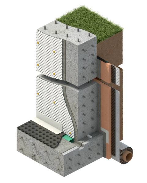 Safeguard Basement System 1 – Dual Layer Waterproofing System for New-Build Reinforced Concrete Basement