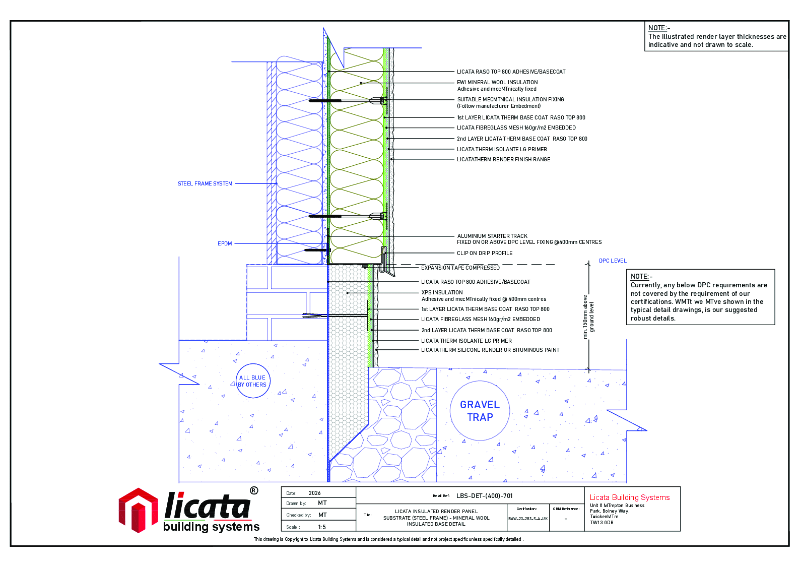 Licata Therm Panel Substrate - Steel Frame - Silicone Render - Combined ...
