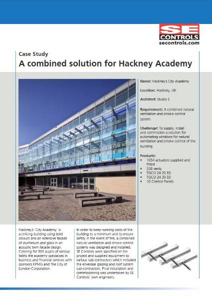 Smoke Ventilation & Natural Ventilation for The City Academy Hackney