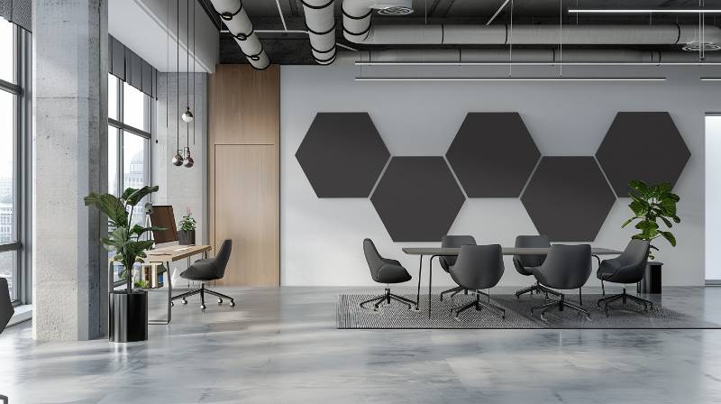 Sonify by Zentia – Sonify Wall Absorber (Hexagon) - Sound absorption panels