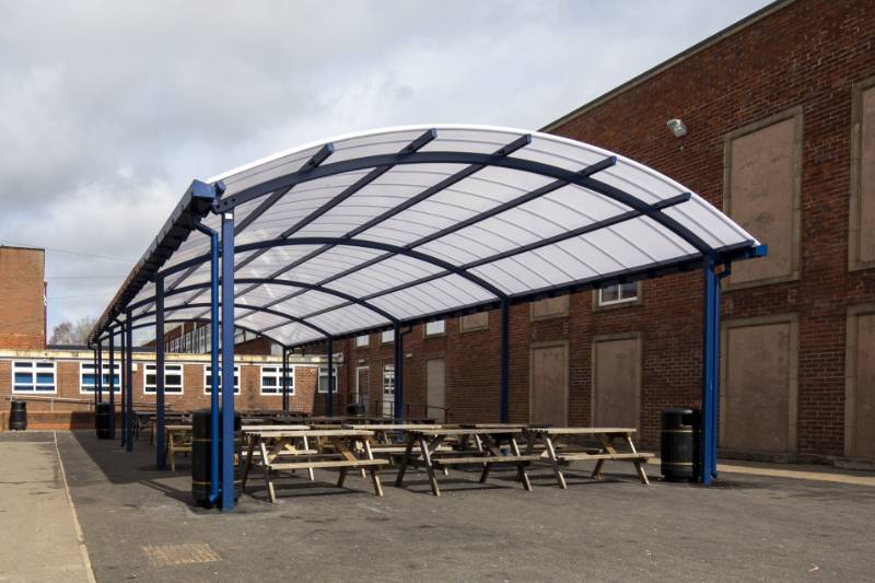Elfed High School in Flintshire Adds Dining Shelter