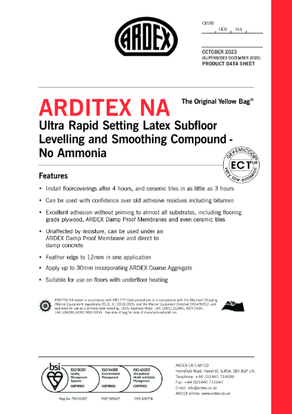 ARDITEX NA Datasheet