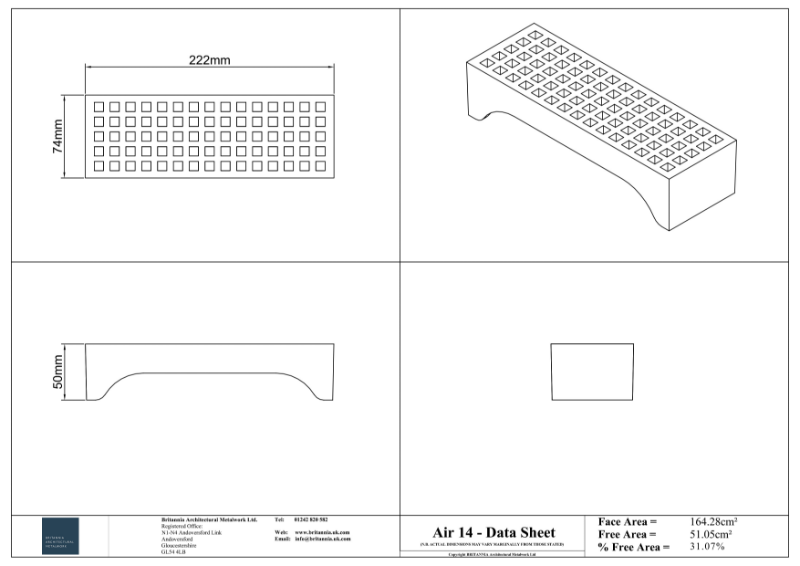 Air 14 Air Brick Datasheet