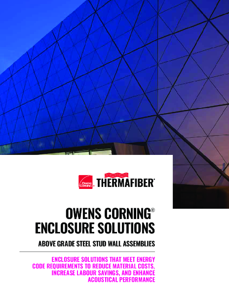 Enclosure Solutions - Above Grade Steel Stud Wall Assemblies