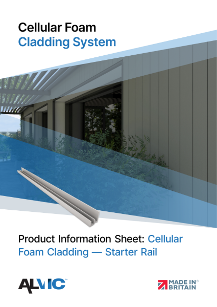 Product Information Sheet: Starter Rails - Cellular Foam Cladding System