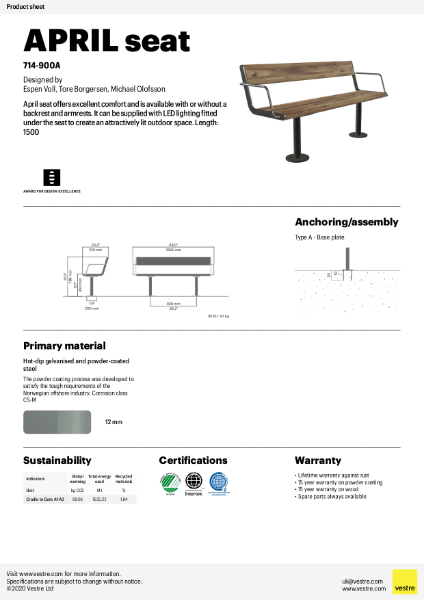 APRIL Seat 714-900A