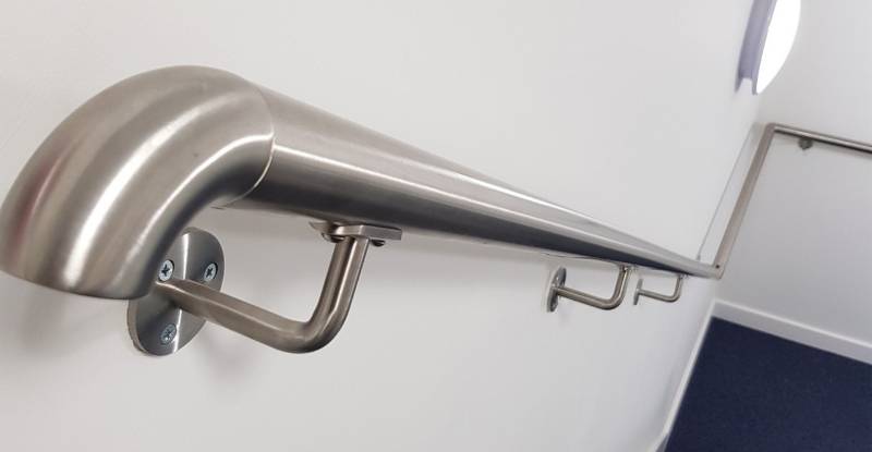 SMART Wall fixed handrail - Stainless Steel or Timber