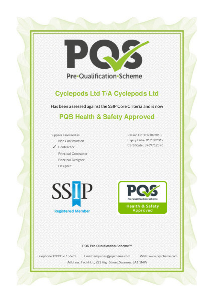 PQS SSIP Health & Safety Approved