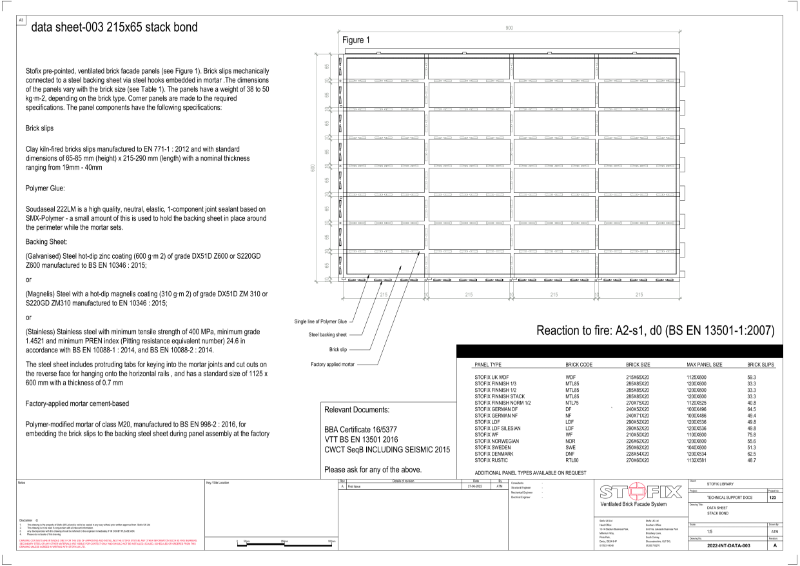 Data Sheet Stack Bond